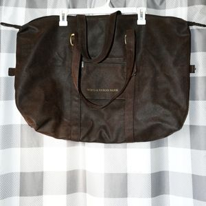 Leather Wells Fargo Messenger Bag